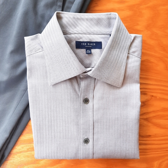 Ted Baker London Other - Ted Baker London Twill Herringbone Dress Shirt